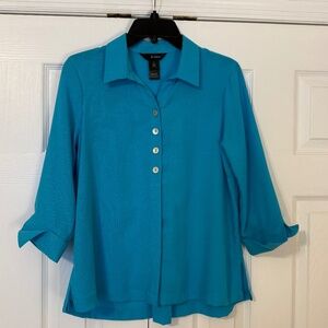 Ali Miles fabulous teal blouse